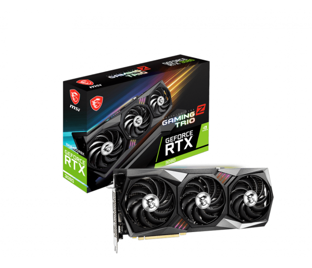 MSI RTX 3080 GAMING Z TRIO LHR 10GB GDDR6X 320bit 3DP/HDMI GeForce RTX 3080 GAMING Z TRIO 10G LHR - 659822 - zdjęcie 6